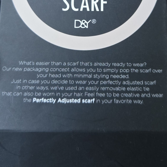 NWT- Perfectly Adjusted Scarf- Black/Orange- Screen Dyed- Wide & Long - Picture 11 of 13